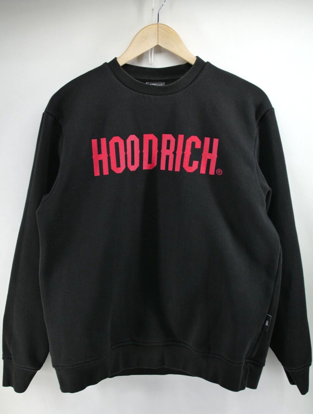 Hoodrich OG Pack Size L Black Red‎ Pullover Spell Out Sweatshirt Sweater Jumper